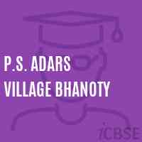 P.S. Adars Village Bhanoty Primary School Logo