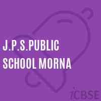 J.P.S.Public School Morna Logo