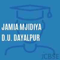 Jamia Mjidiya D.U. Dayalpur Primary School Logo