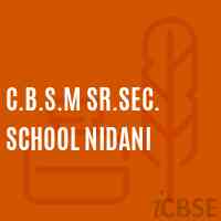 C.B.S.M Sr.Sec. School Nidani Logo
