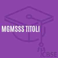 Mgmsss Titoli Secondary School Logo
