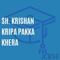 Sh. Krishan Kripa Pakka Khera Middle School Logo