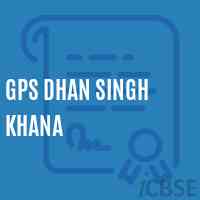 Gps Dhan Singh Khana Primary School Logo
