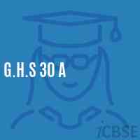 G.H.S 30 A Secondary School Logo