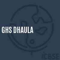 Ghs Dhaula Secondary School Logo