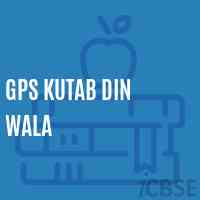 Gps Kutab Din Wala Primary School Logo