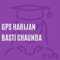 Gps Harijan Basti Chaunda Primary School Logo
