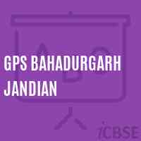Gps Bahadurgarh Jandian Primary School Logo
