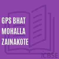 Gps Bhat Mohalla Zainakote School Logo