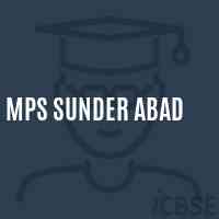 Mps Sunder Abad Primary School Logo