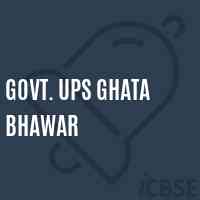 Govt. Ups Ghata Bhawar Middle School Logo