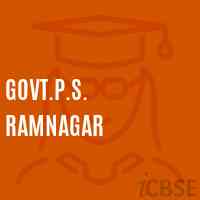 Govt.P.S. Ramnagar Primary School Logo