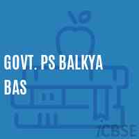 Govt. Ps Balkya Bas Primary School Logo