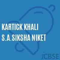 Kartick Khali S.A.Siksha Niket School Logo