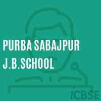 Purba Sabajpur J.B.School Logo