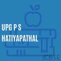 Upg P S Hatiyapathal Primary School Logo