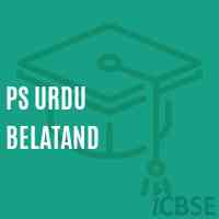 Ps Urdu Belatand Primary School Logo
