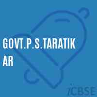 Govt.P.S.Taratikar Primary School Logo