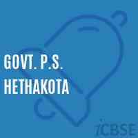 Govt. P.S. Hethakota Primary School Logo