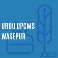 Urdu Upgms Wasepur Middle School Logo