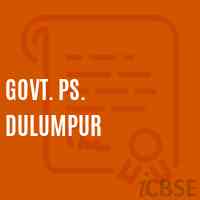 Govt. Ps. Dulumpur Primary School Logo