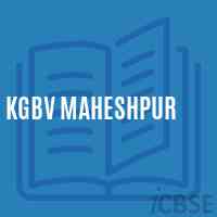 Kgbv Maheshpur High School Logo