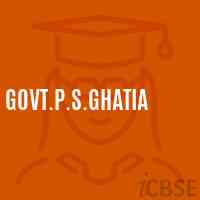 Govt.P.S.Ghatia Primary School Logo
