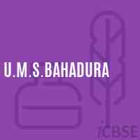 U.M.S.Bahadura Middle School Logo
