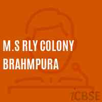M.S Rly Colony Brahmpura Middle School Logo