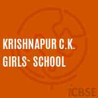 Krishnapur C.K. Girls` School Logo