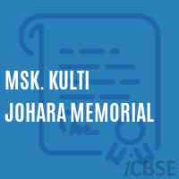 Msk. Kulti Johara Memorial School Logo