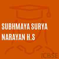 Subhmaya Surya Narayan H.S High School Logo
