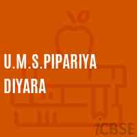 U.M.S.Pipariya Diyara Middle School Logo