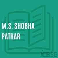 M.S. Shobha Pathar Middle School Logo