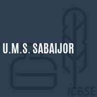 U.M.S. Sabaijor Middle School Logo