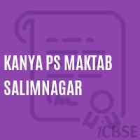 Kanya Ps Maktab Salimnagar Primary School Logo