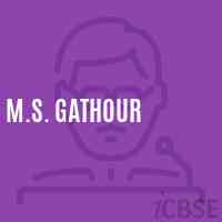 M.S. Gathour Middle School Logo