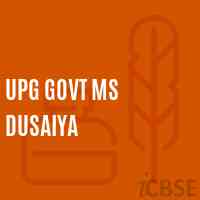 Upg Govt Ms Dusaiya Middle School Logo