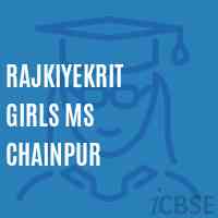 Rajkiyekrit Girls Ms Chainpur Middle School Logo