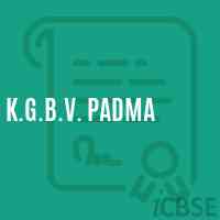 K.G.B.V. Padma High School Logo