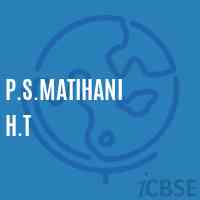 P.S.Matihani H.T Primary School Logo