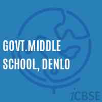 Govt.Middle School, Denlo Logo