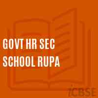 Govt Hr Sec School Rupa Logo