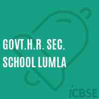 Govt.H.R. Sec. School Lumla Logo