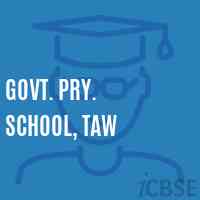 Govt. Pry. School, Taw Logo