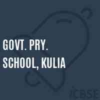 Govt. Pry. School, Kulia Logo