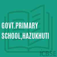 Govt.Primary School,Hazukhuti Logo