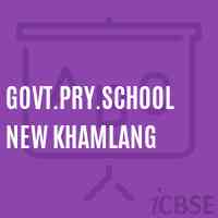 Govt.Pry.School New Khamlang Logo