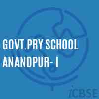 Govt.Pry School Anandpur- I Logo