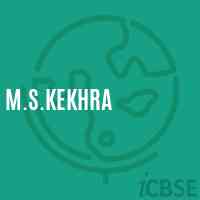 M.S.Kekhra Middle School Logo